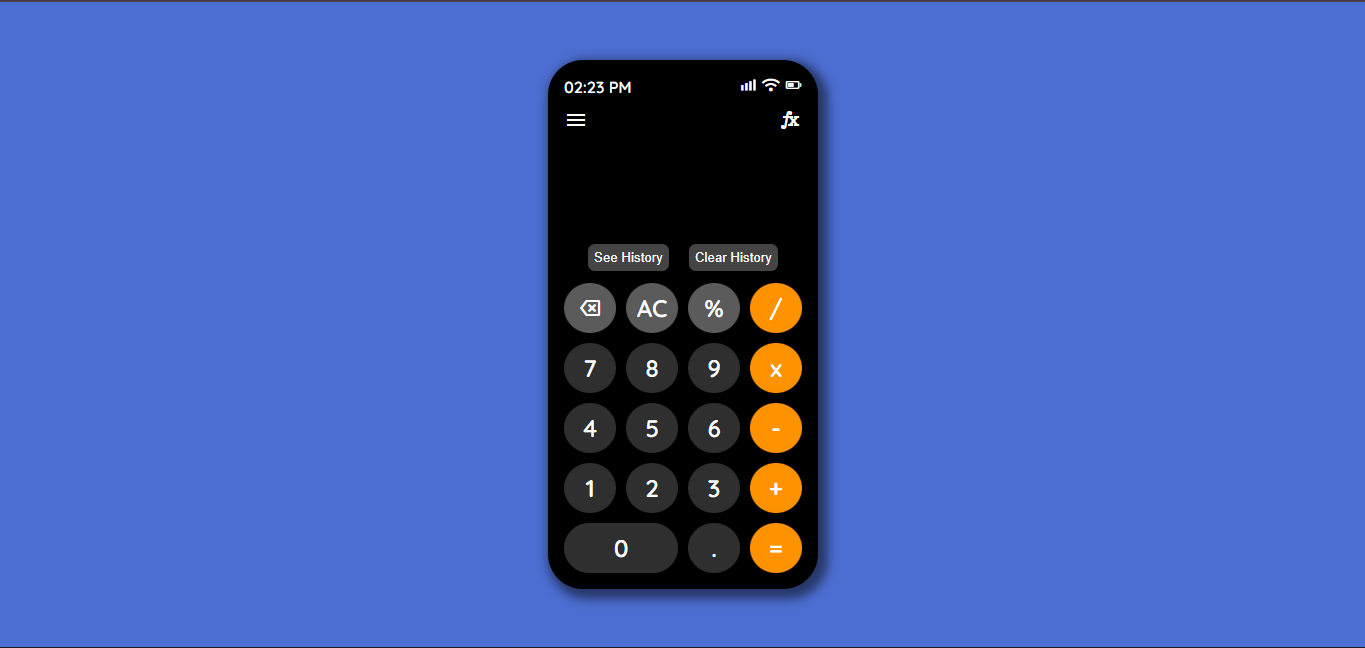 Calculator preview
