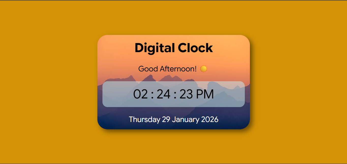 Clock preview